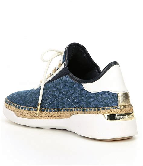 michael kors finch logo denim lace-up sneaker|MICHAEL Michael Kors Finch Sneakers .